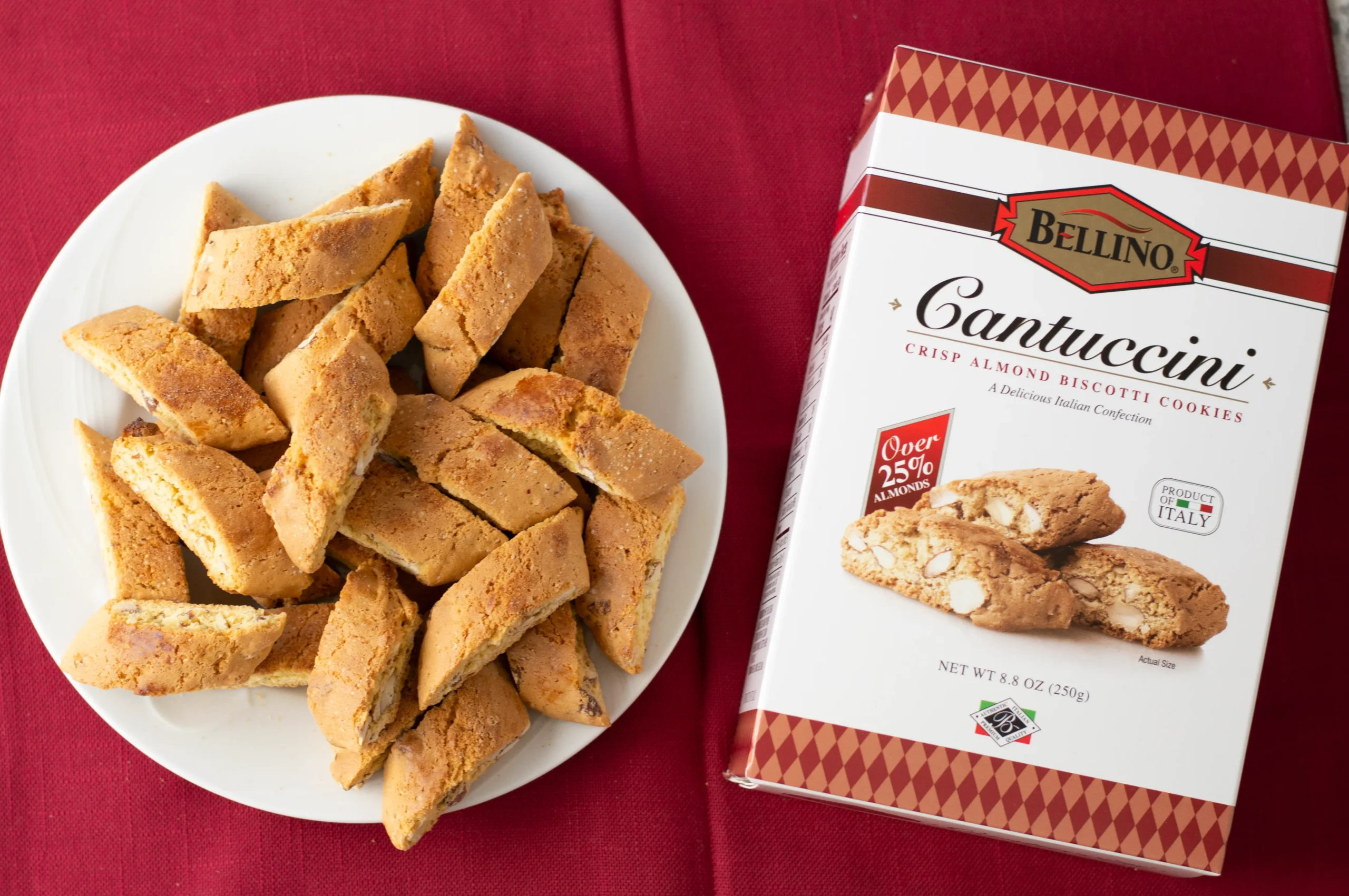 Bellino Cantuccini on table