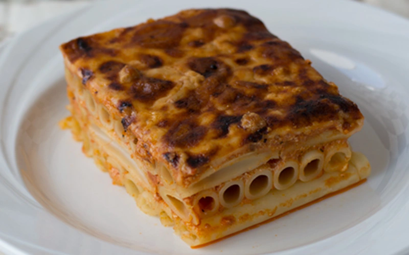 Baked Long Ziti with Vodka Sauce