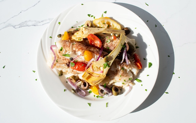 Baked Mediterranean Cod