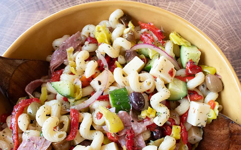 Loaded Cavatappi Pasta Salad