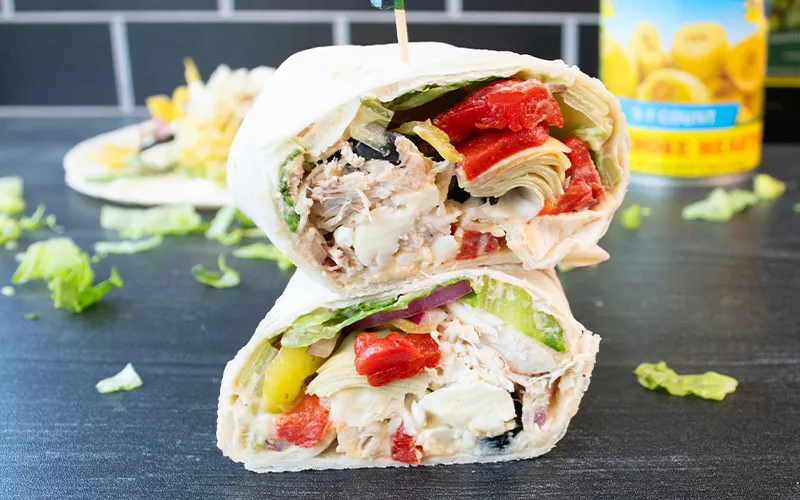 Mediterranean Chicken Wrap