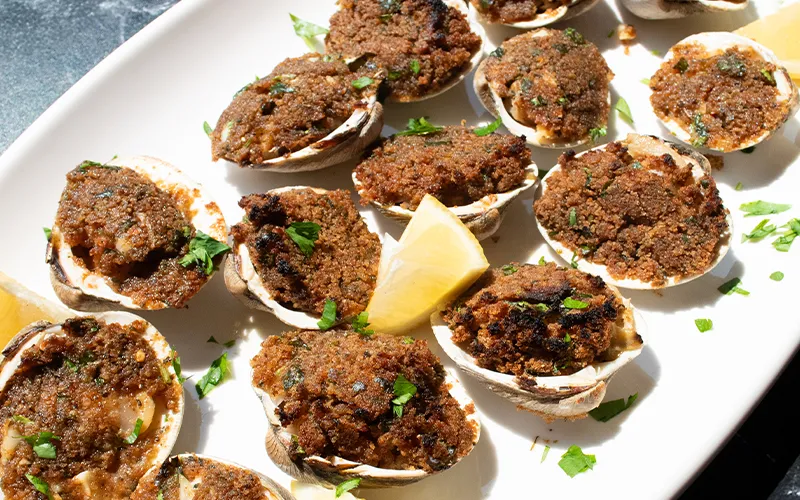 Clams Oreganata