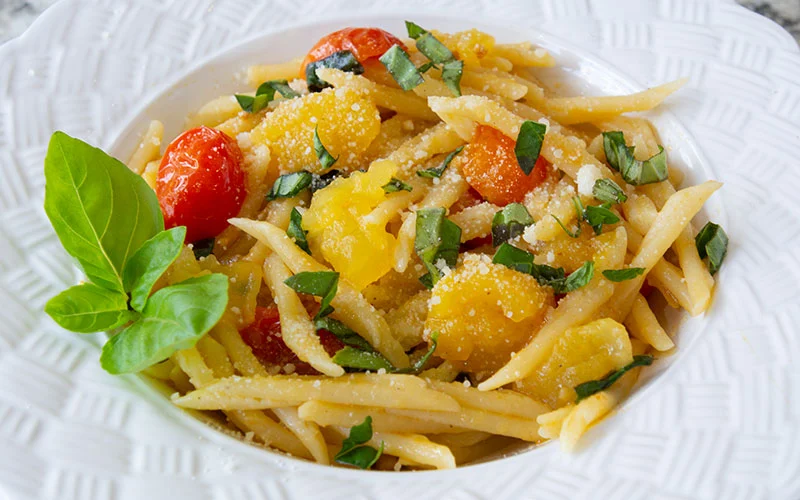 Pasta D’oro with Cherry Tomatoes