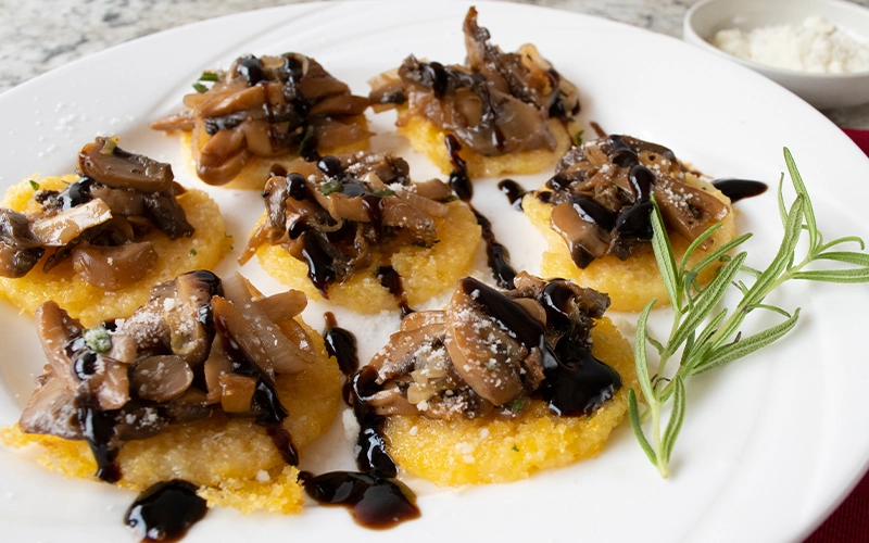 Lemon Rosemary Grilled Polenta
