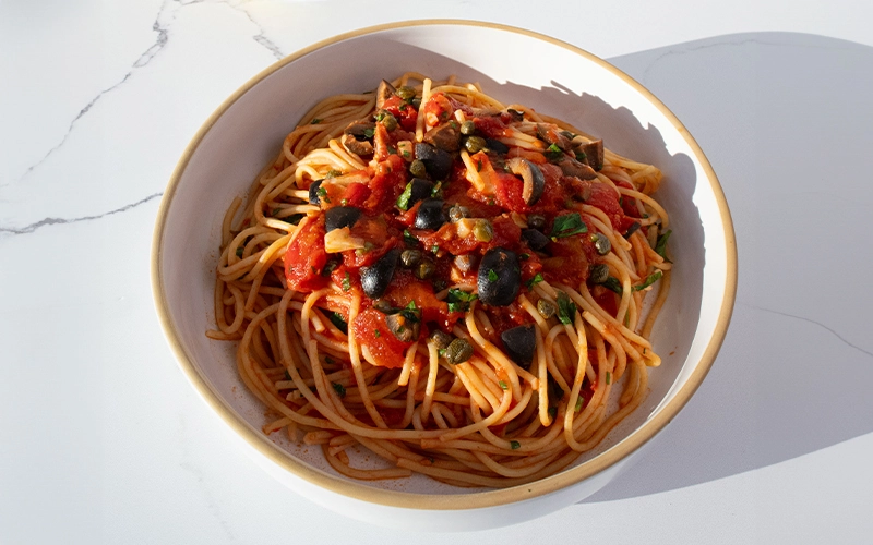 Lidia’s Spaghetti with Quick Pantry Sauce