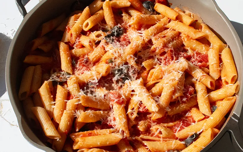 Penne Rigate with Olives & Capers