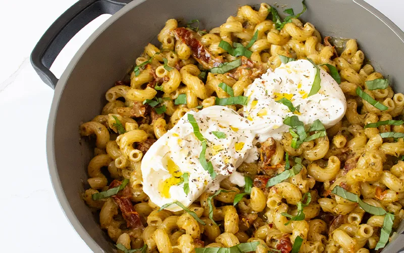 Creamy Pesto Cavatappi