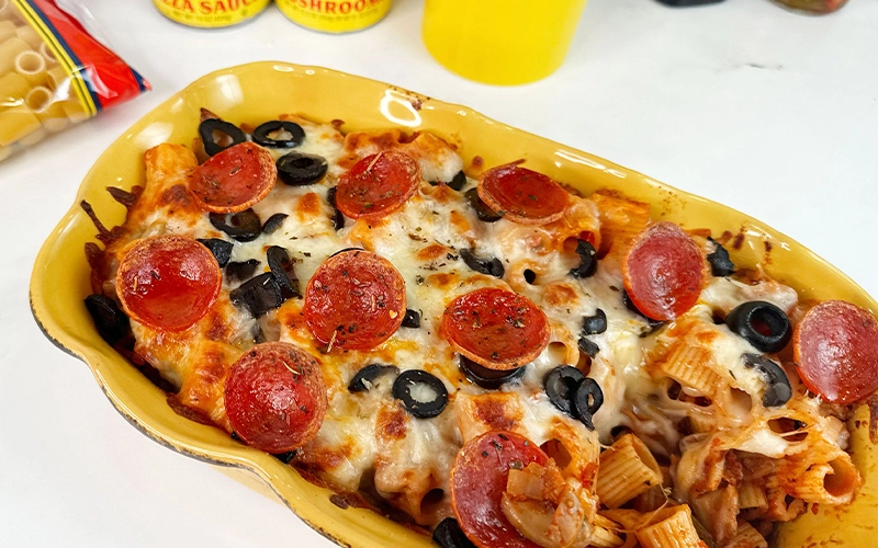 Meat Lovers Pizza Casserole
