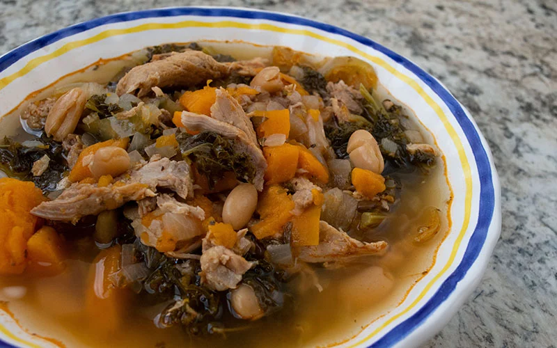 Italian Shredded Pork Stew with Pepperoncini