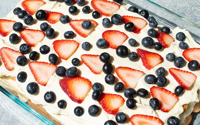 Red, White, & Blue Tiramisu