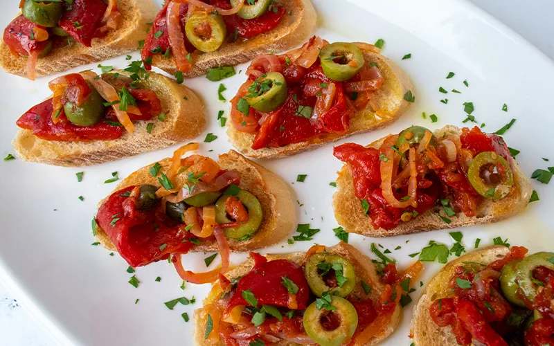 Roasted Red Pepper Caponata