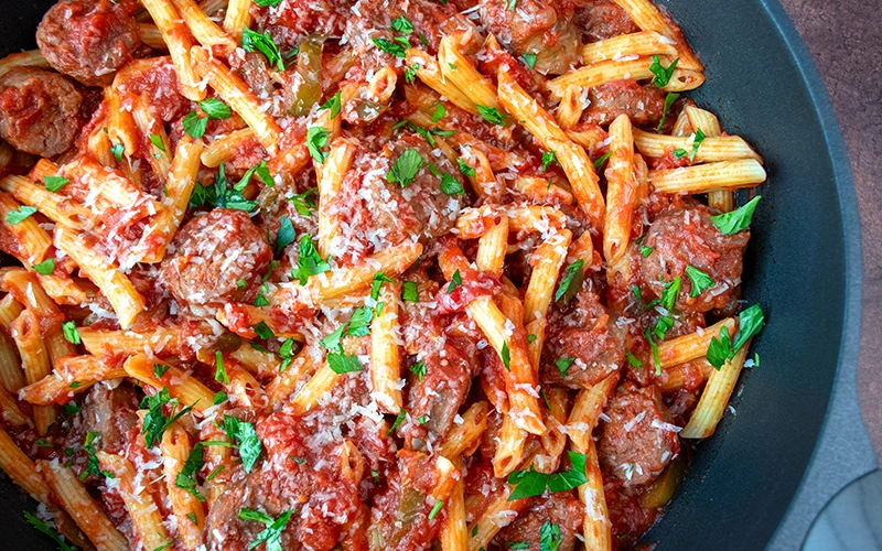 Italian Sausage & Peppers Penne