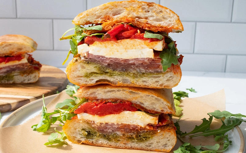 Spicy Loaded Italian Sandwich