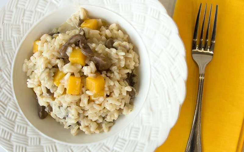 Squash & Porcini Mushroom Risotto