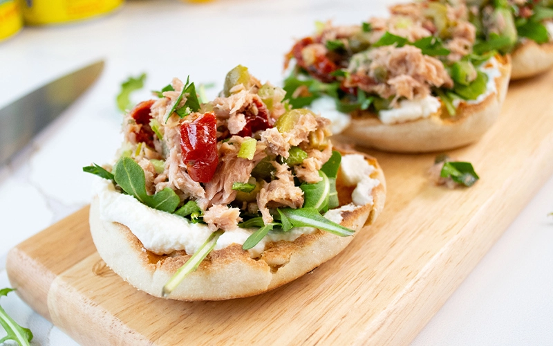 Tuna Open Faced Muffins