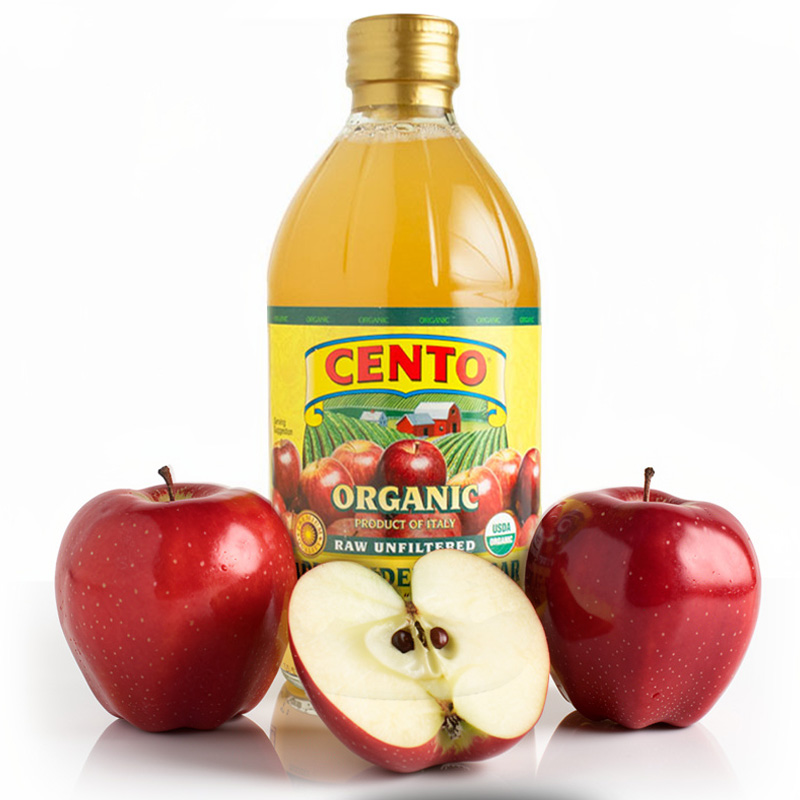 Apple Cider Vinegar with apples