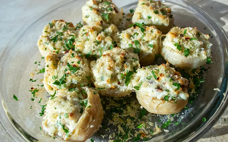 Stuffed Artichoke Bottoms
