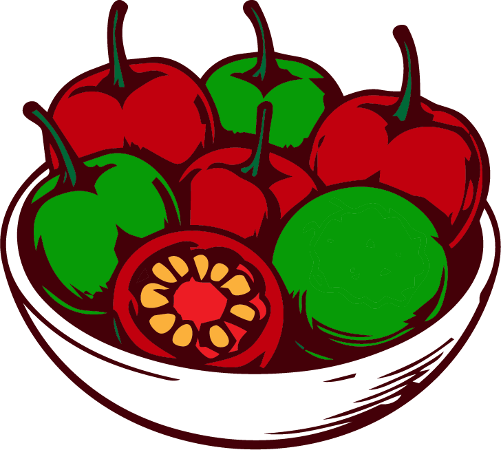 Graphic of cherry peppers