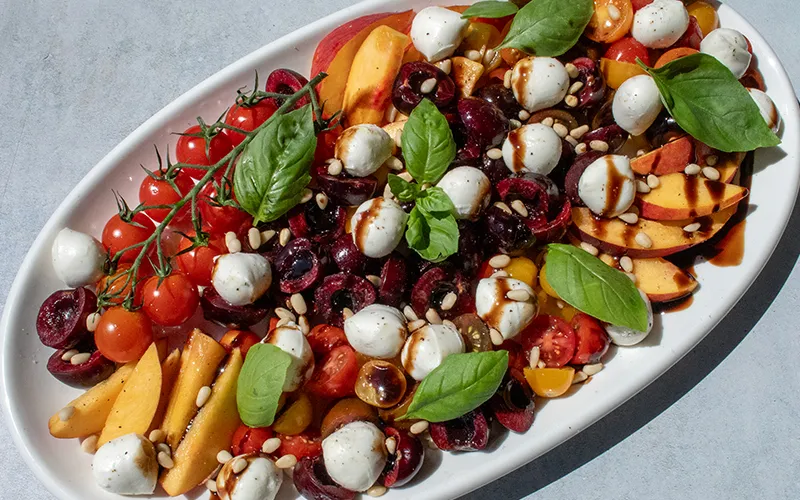 Stone Fruit Caprese