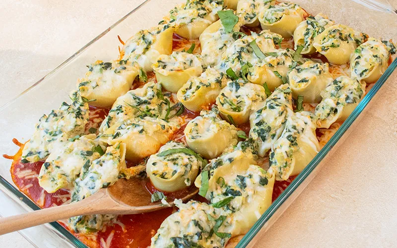 Veggie Loaded Stuffed Shells