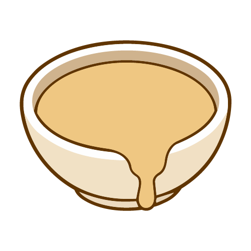 tahini in a bowl vector