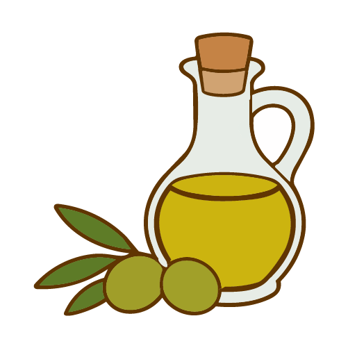 olive oil and olives vector