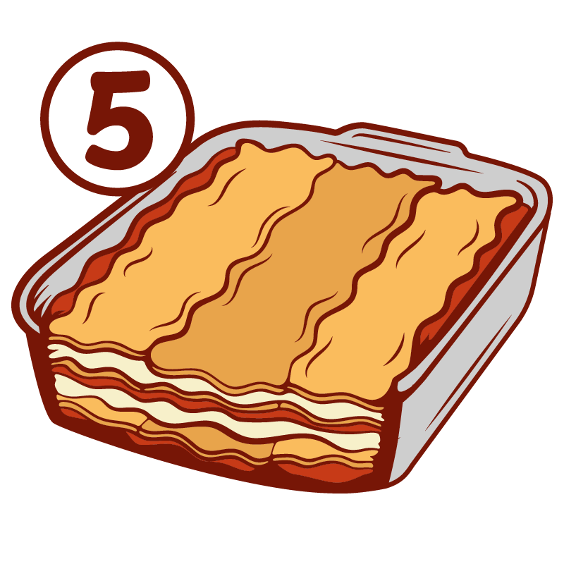 layers of lasagne vector