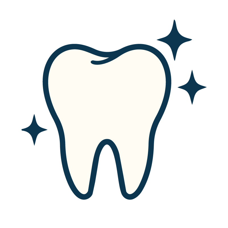 Sparkling tooth