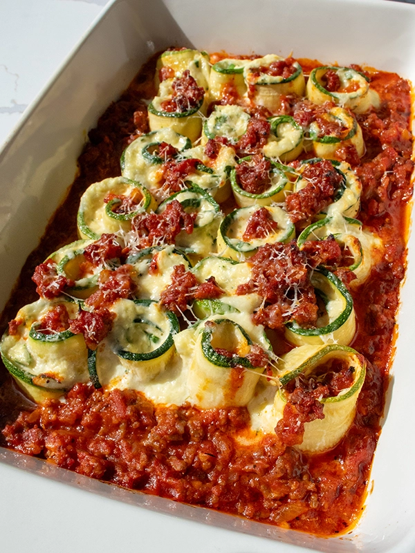 Zucchini Lasagna Rolls