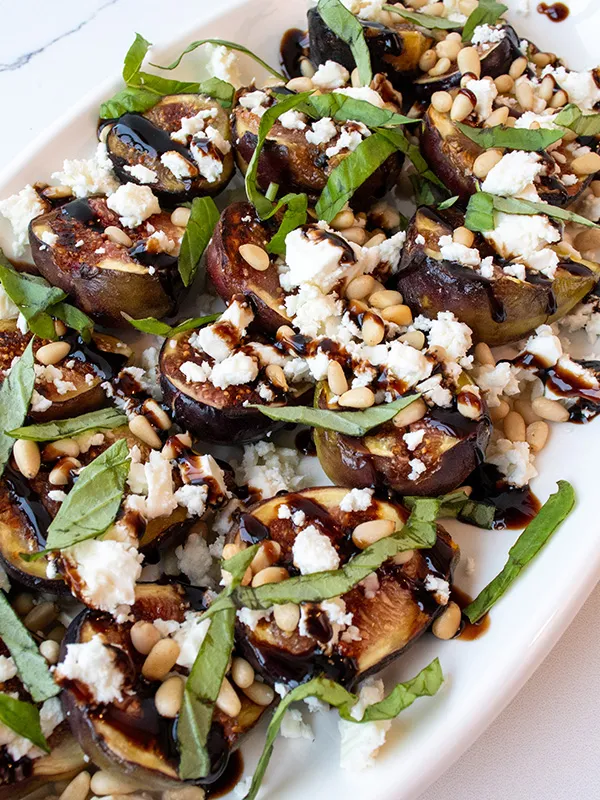 Grilled Figs with Goat Cheese