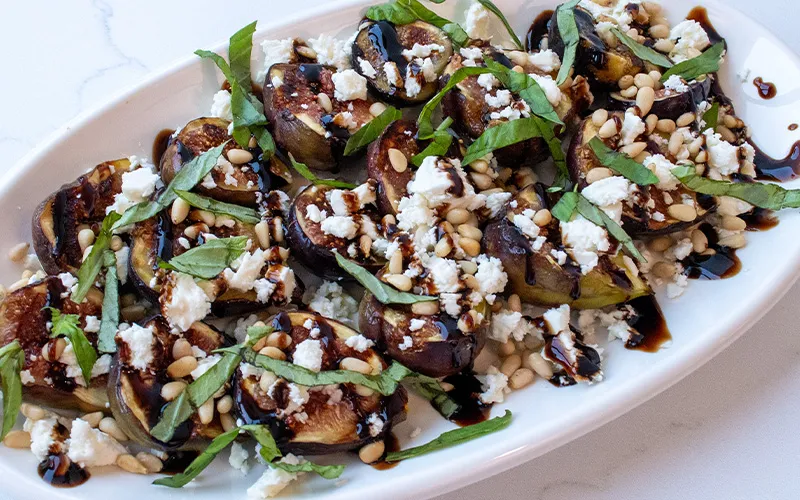 Grilled Figs with Goat Cheese