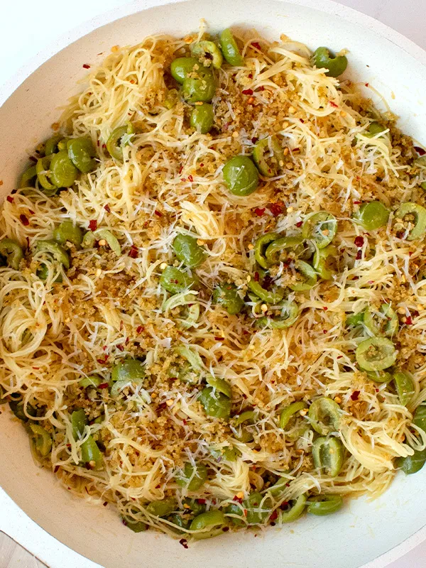 Lemon-Garlic Olive Capellini