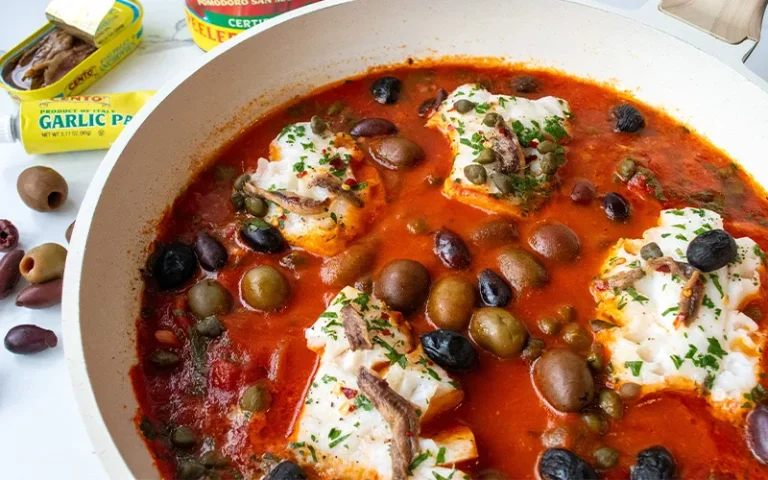 One Pot Cod Puttanesca