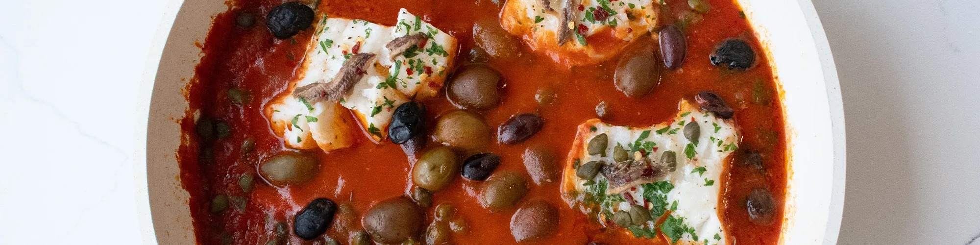 One Pot Cod Puttanesca